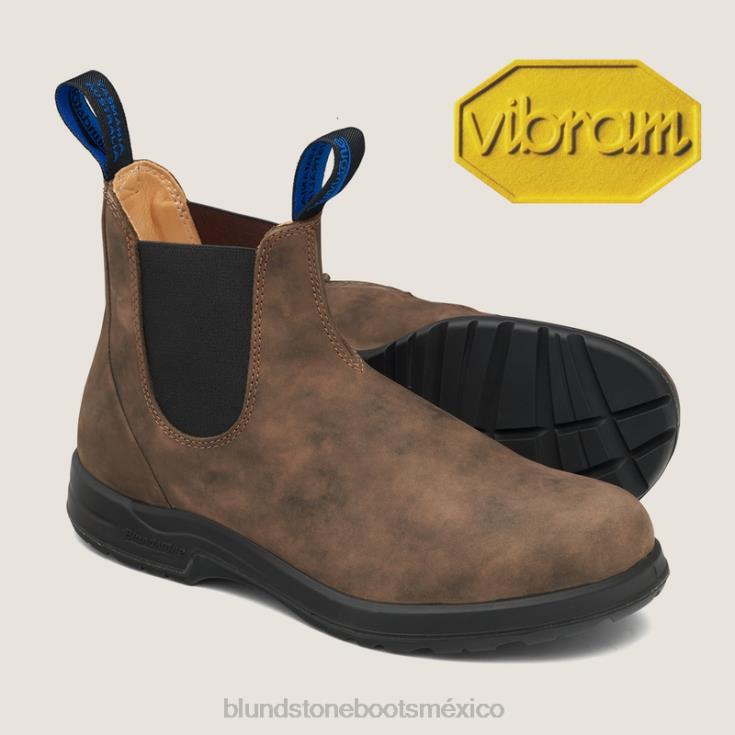 Blundstone Boots 66V0222 Blundstone botines chelsea térmicos todoterreno para hombre marrón rústico