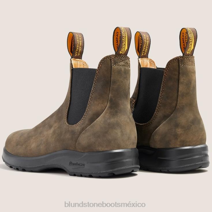 Blundstone Boots 66V0225 Blundstone botas chelsea todoterreno para hombre marrón rústico
