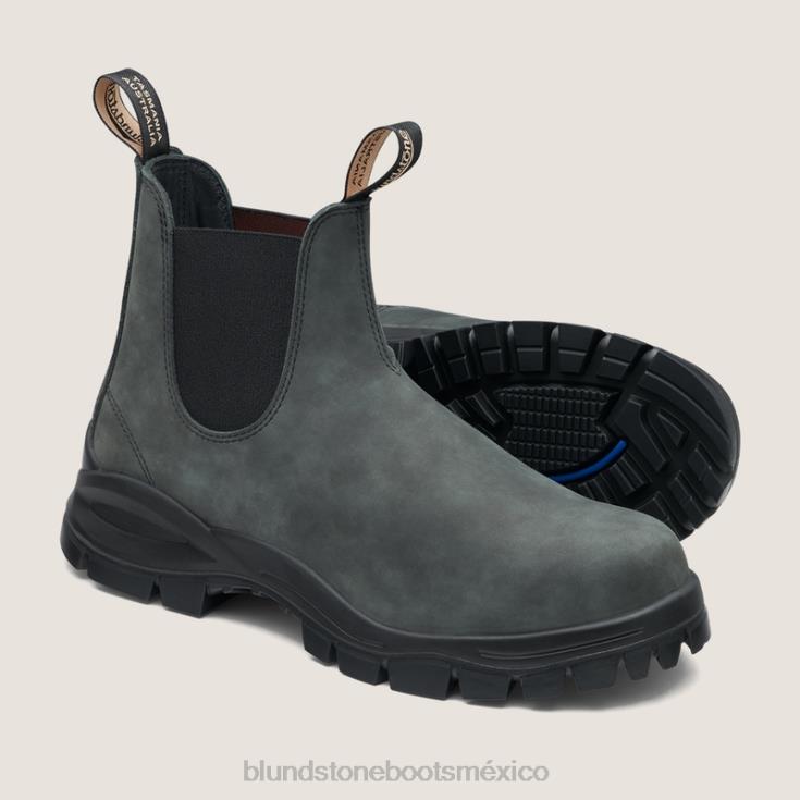Blundstone Mexico 66V0244 Blundstone botas chelsea con tacos para hombre negro rustico