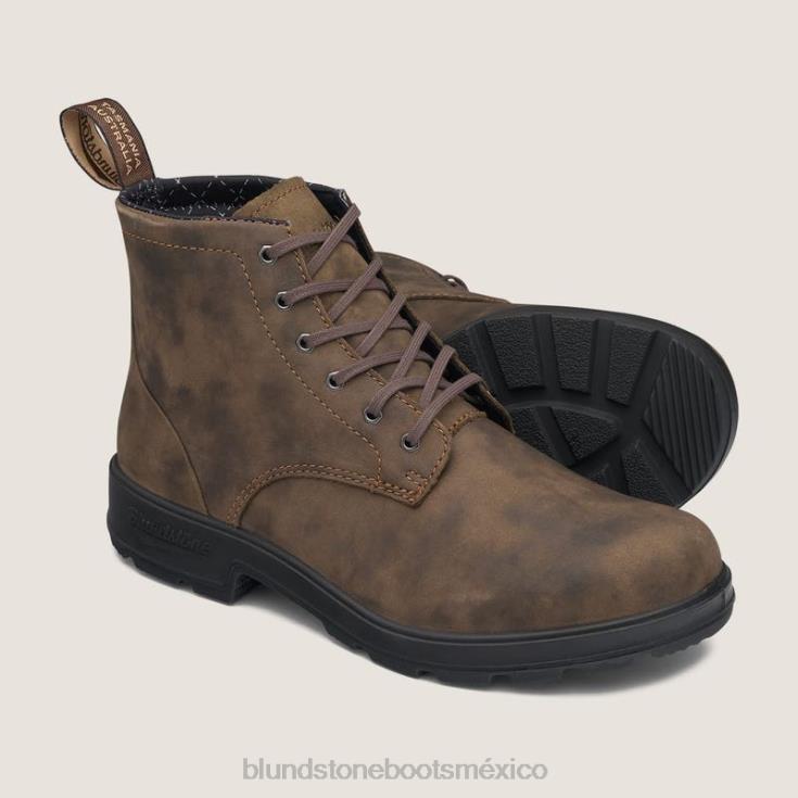 Blundstone Mexico 66V02194 Blundstone botas con cordones originales para hombre marrón rústico
