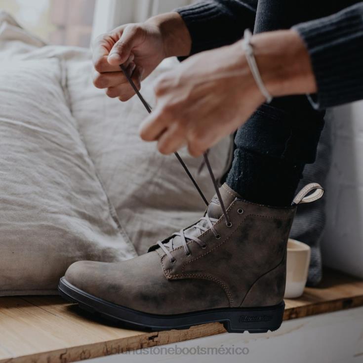 Blundstone Mexico 66V02194 Blundstone botas con cordones originales para hombre marrón rústico