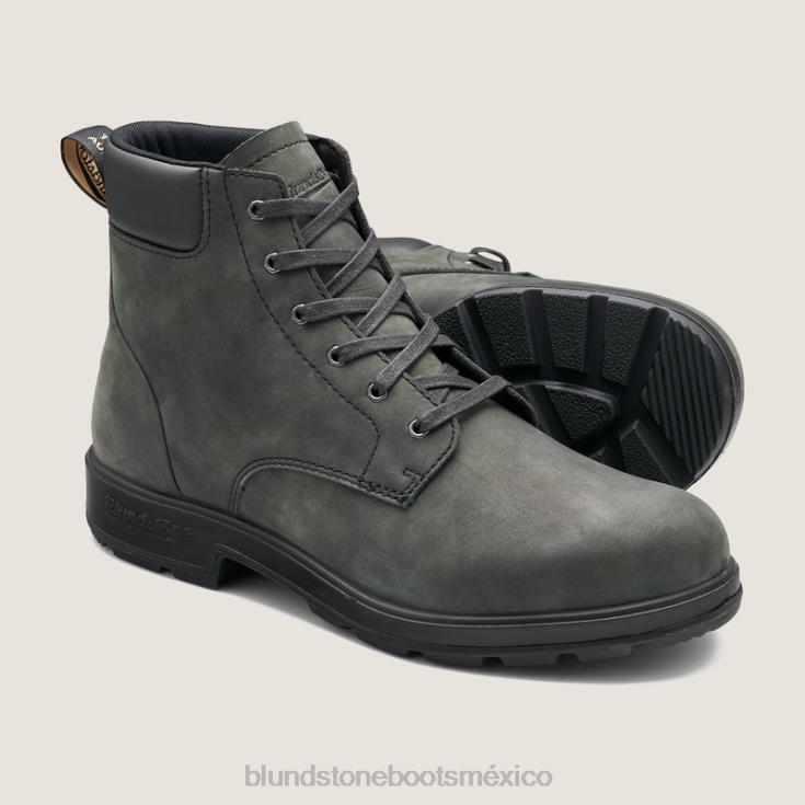 Blundstone Mexico 66V0250 Blundstone botas con cordones originales para hombre negro rustico