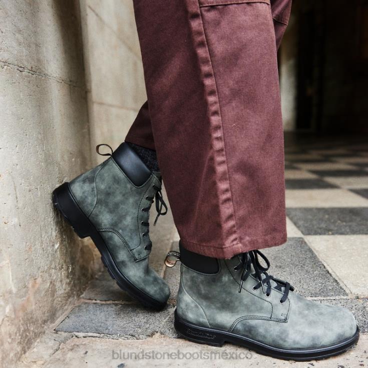 Blundstone Mexico 66V0250 Blundstone botas con cordones originales para hombre negro rustico