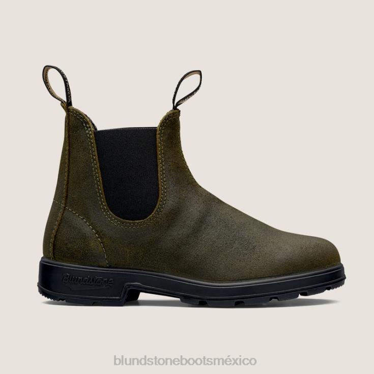 Blundstone Boots México 66V026 Blundstone botas de ante originales para hombre oliva oscuro