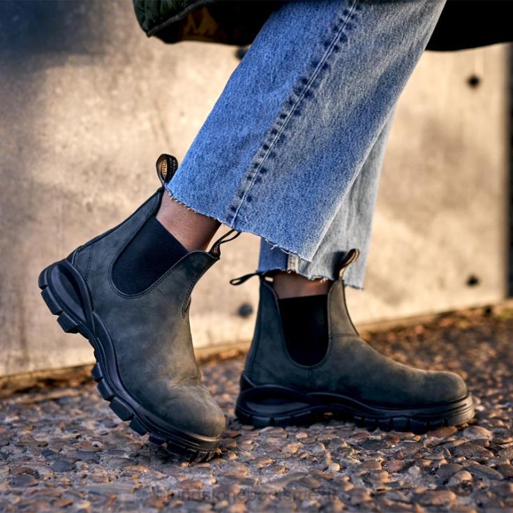 Blundstone Boots México 66V02114 Blundstone botas chelsea con tacos para mujer negro rustico