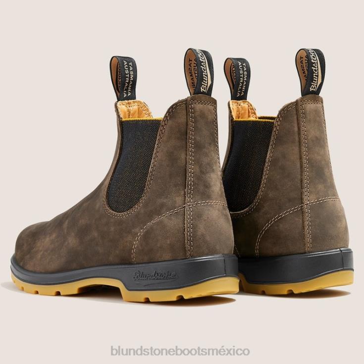 Blundstone Mexico 66V0289 Blundstone botas chelsea clasicas de mujer marrón rústico/mostaza-negro