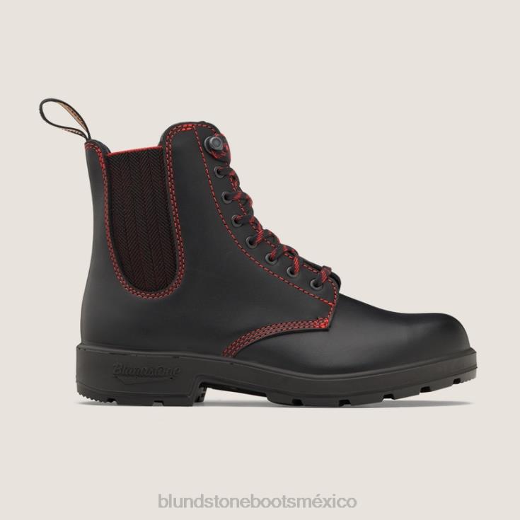 Blundstone Mexico 66V02131 Blundstone botas con cordones originales de mujer rojo/negro