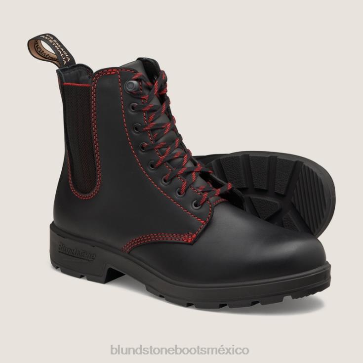 Blundstone Mexico 66V02131 Blundstone botas con cordones originales de mujer rojo/negro