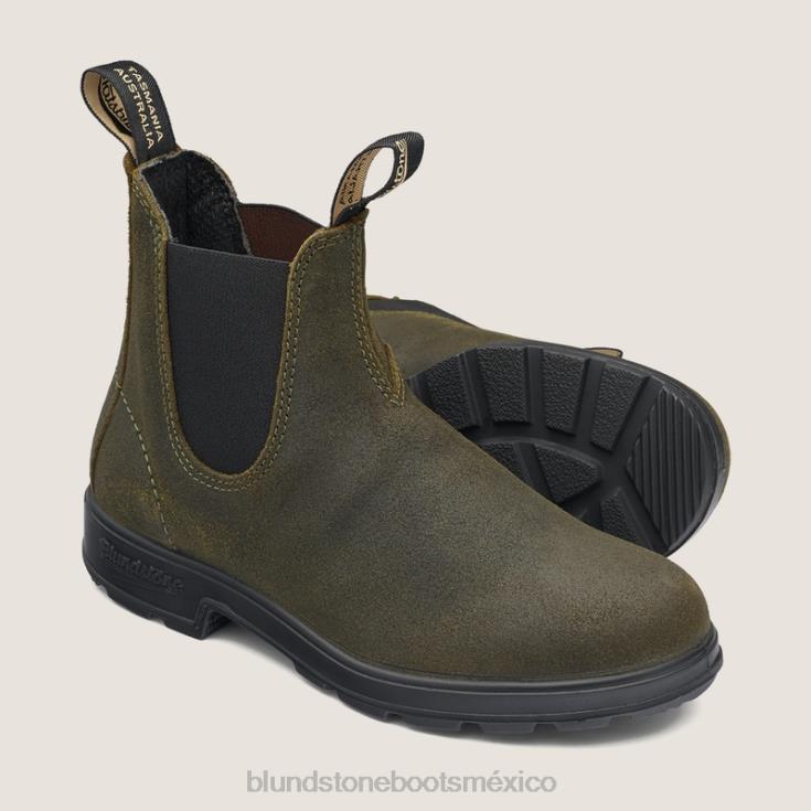 Blundstone Boots 66V0282 Blundstone botas de ante originales de mujer oliva oscuro