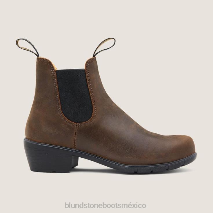 Blundstone Boots 66V02103 Blundstone botas de tacón de mujer marrón antiguo