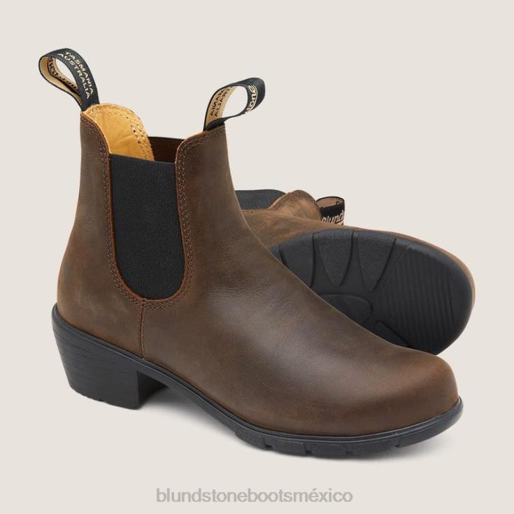 Blundstone Boots 66V02103 Blundstone botas de tacón de mujer marrón antiguo