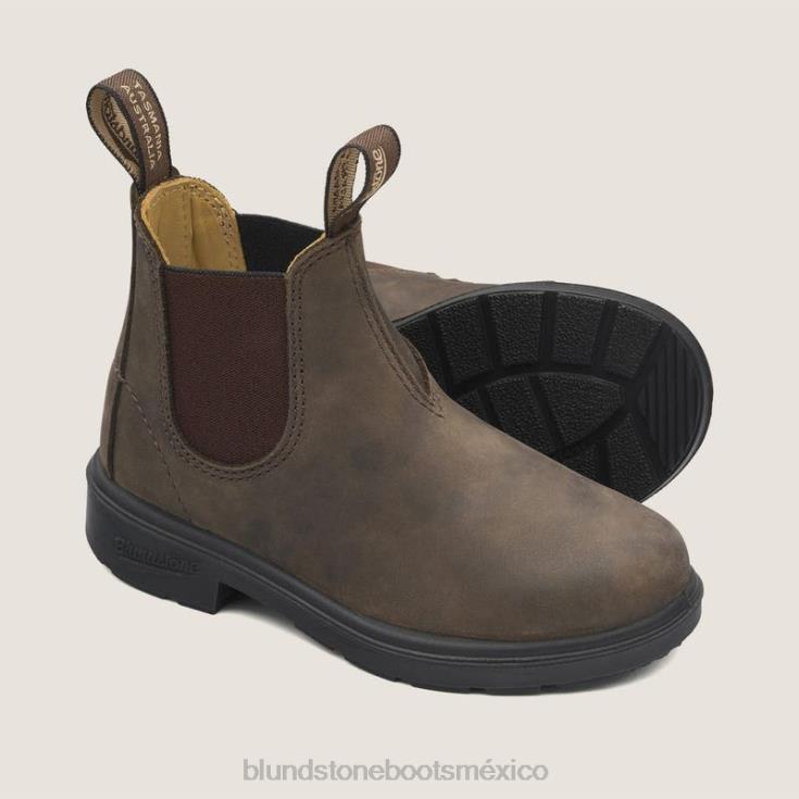 Blundstone Boots 66V02166 Blundstone botas chelsea para niños marrón rústico