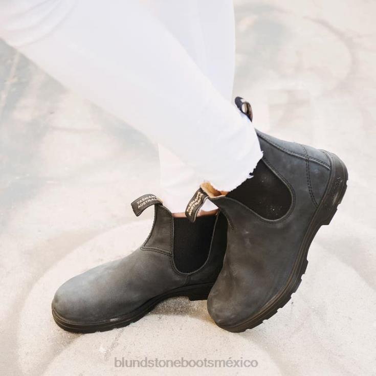 Blundstone Boots México 66V02153 Blundstone botas chelsea clásicas juveniles negro rustico