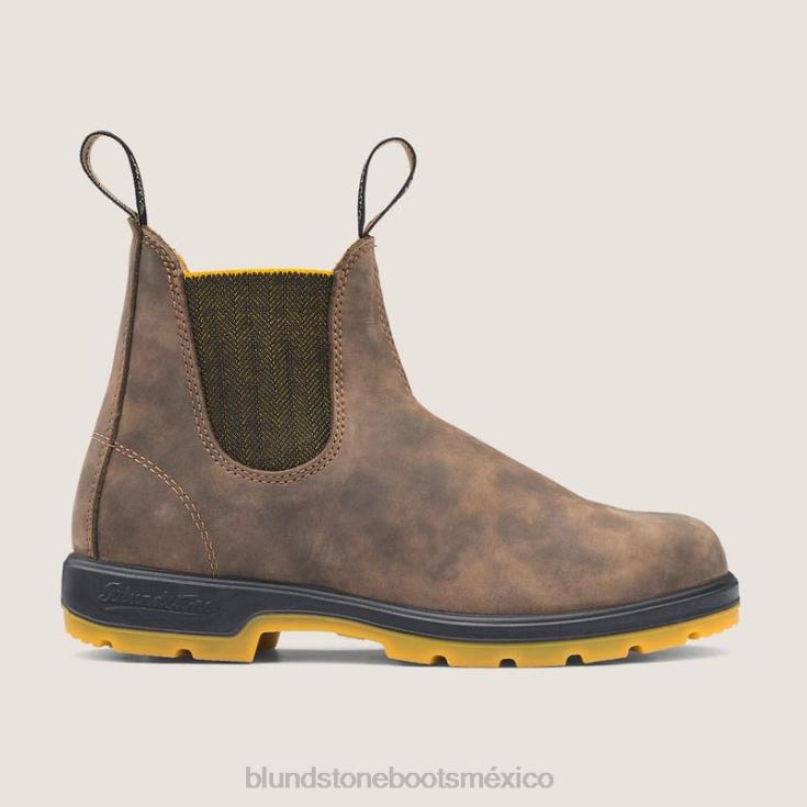 Blundstone Boots México 66V02156 Blundstone botas chelsea clásicas juveniles marrón rústico/mostaza