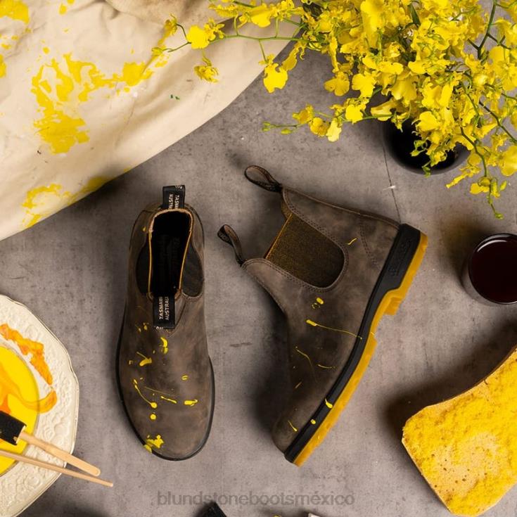 Blundstone Boots México 66V02156 Blundstone botas chelsea clásicas juveniles marrón rústico/mostaza